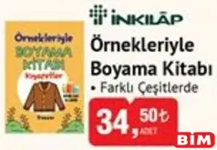 İNKILAP ÖRNEKLERİYLE BOYAMA KİTABI FARKLI ÇEŞİTLERDE
